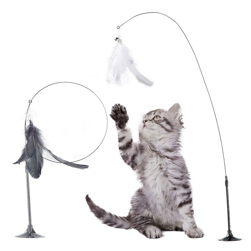 Παιχνίδι Cat Stick Αυτόματο αστείο φτερό ραβδί γάτας Pet Cat Διαδραστικό παιχνίδι Διαδραστικό παιχνίδι για γάτες Χαριτωμένη μικρή και μεσαία γάτα