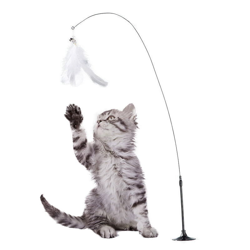 Παιχνίδι Cat Stick Αυτόματο αστείο φτερό ραβδί γάτας Pet Cat Διαδραστικό παιχνίδι Διαδραστικό παιχνίδι για γάτες Χαριτωμένη μικρή και μεσαία γάτα