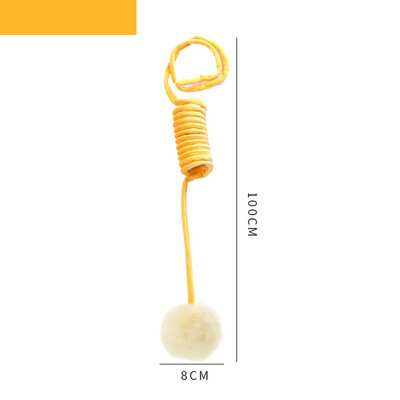 Igračka za mačke Smiješna samookretna viseća vrata Automatsko vuneno uže za grebanje Mačji štap Orao mačka Interaktivna mačka automatska sa zvonima Glazba