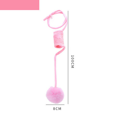 Igračka za mačke Smiješna samookretna viseća vrata Automatsko vuneno uže za grebanje Mačji štap Orao mačka Interaktivna mačka automatska sa zvonima Glazba