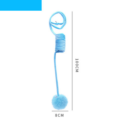 Igračka za mačke Smiješna samookretna viseća vrata Automatsko vuneno uže za grebanje Mačji štap Orao mačka Interaktivna mačka automatska sa zvonima Glazba