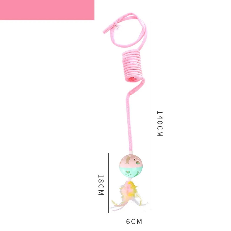 Igračka za mačke Smiješna samookretna viseća vrata Automatsko vuneno uže za grebanje Mačji štap Orao mačka Interaktivna mačka automatska sa zvonima Glazba