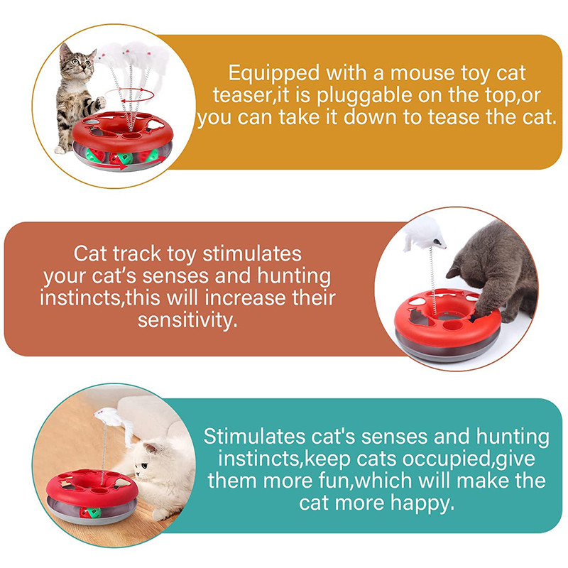Kassi mänguasi Kassi plaadimängija pall siseruumides kasutatavatele kassidele Interaktiivsed kassipoegade mänguasjad Rulljäljed koos Catnip Spring Funny Pet Toy Teaser Mouse