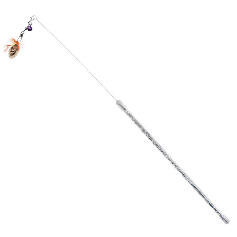 1kom Igračka za mačke Kućni ljubimci Mačke Mačići Igračka za zadirkivanje sa zvonom Smiješno perje zadirkivanje mačaka Štapić Igračke za mačke Proizvod za kućne ljubimce Nasumična boja