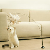 Cat Teaser Cat Interactive Toy Wire Feather Bell Cat Toy