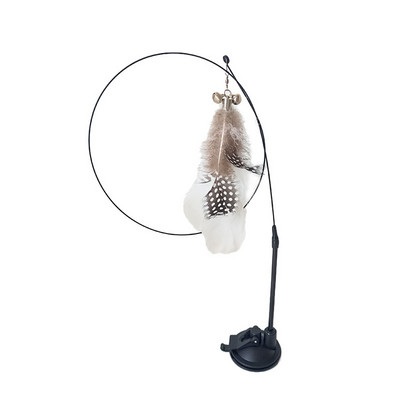 Cat Teaser Cat Interactive Toy Wire Feather Bell Cat Toy