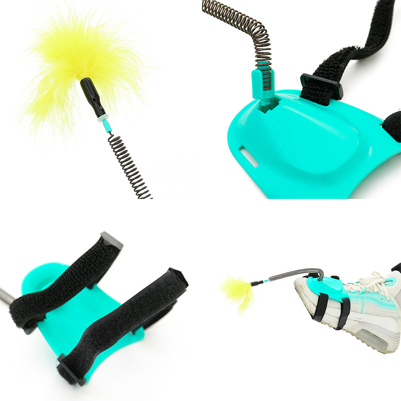 HOOPET Igračka za mačke Interaktivna mačka Plišani štap Nova igračka Samouzbuđujuća ogrlica Vrat Igračka za kućne ljubimce Igračka za dresuru mačića Mačka Potrepštine za kućne ljubimce