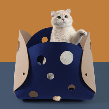 Αξεσουάρ 3,2 εκατομμυρίων παιχνιδιών για γάτες με τσόχα για γάτα, παραμορφώσιμη φωλιά γατάκι, πτυσσόμενη σήραγγα σωλήνων, διαδραστικά αξεσουάρ για κατοικίδια για γάτες