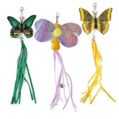 Cat Toys Replacement Feather Head Interactive Play Training Feather Refill Attachment Λούτρινη φούντα Teaser ραβδί για γάτες Προϊόντα για κατοικίδια