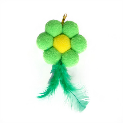Cat Toys Replacement Feather Head Interactive Play Training Feather Refill Attachment Λούτρινη φούντα Teaser ραβδί για γάτες Προϊόντα για κατοικίδια