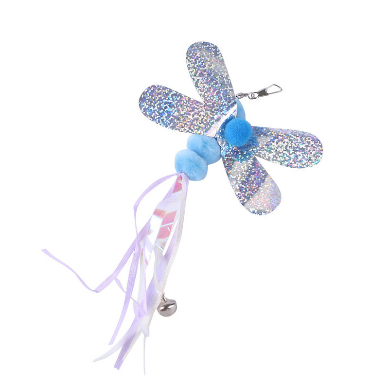 Cat Toys Replacement Feather Head Interactive Play Training Feather Refill Attachment Λούτρινη φούντα Teaser ραβδί για γάτες Προϊόντα για κατοικίδια