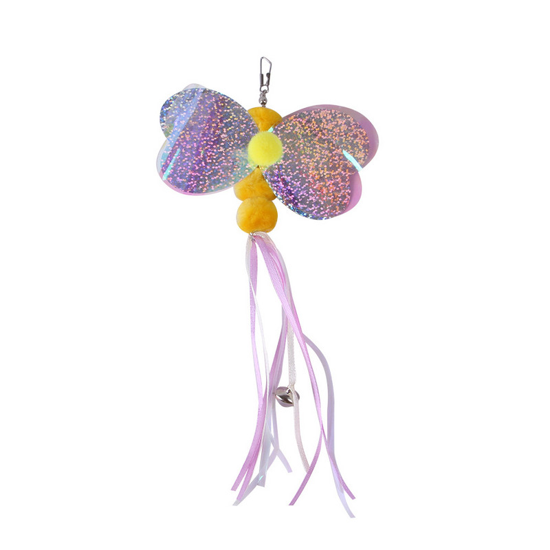 Cat Toys Replacement Feather Head Interactive Play Training Feather Refill Attachment Λούτρινη φούντα Teaser ραβδί για γάτες Προϊόντα για κατοικίδια