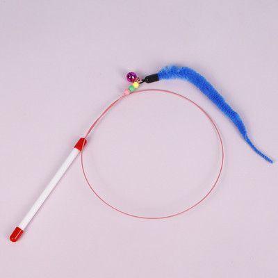 Igračke za kućne ljubimce Interaktivna igračka za mačke Smiješna simulacija Ribe pernate sa zvonom Igračke na štapiću za mačiće koji se igraju Zadirkujući štapić Igračka Oprema za kućne ljubimce