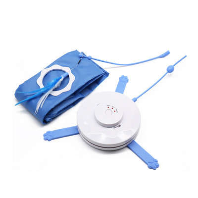 2 u 1 igračka za mačke Tajna tkanina Pokretni miš Perje maskote Pet Crazy Toy Cat Teaser Automatska interaktivna igračka za zabavu