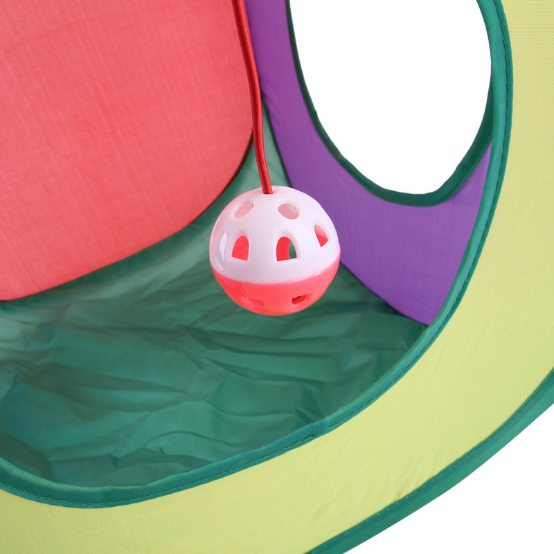 Tunel pentru pisici, cub pliabil pentru pisici, cort pliabil pentru pisici.