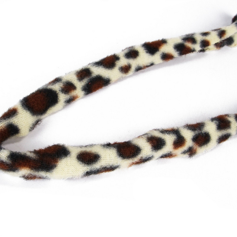 Teaser amuzant pentru pisici Baston de pisică cu pene false Baghetă de pisică Teaser Pisicuță cu imprimeu leopard Jucărie jucărie interactivă Jucărie de antrenament Jucărie pentru animale de companie