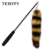 Funny Cat Stick Igračke za mačke Plišane igračke za mačke Novi lisičji rep Smiješni štap za pecanje Plišana igračka na uvlačenje Pribor za mačke Dodaci za mačke