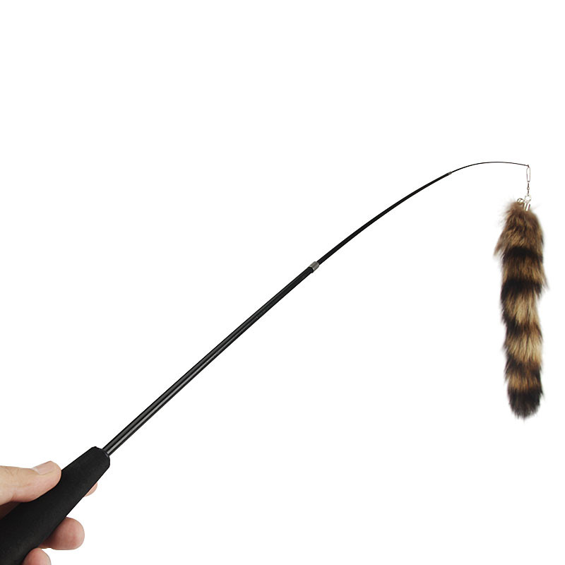 Funny Cat Stick Igračke za mačke Plišane igračke za mačke Novi lisičji rep Smiješni štap za pecanje Plišana igračka na uvlačenje Pribor za mačke Dodaci za mačke