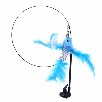 1kom Cat Teaser Feather Toys Interactive Funny Extendable Toys Wand for Kitten štap za štap za pecanje Pet Cat Toys Stick Oprema za kućne ljubimce