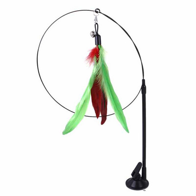 1kom Cat Teaser Feather Toys Interactive Funny Extendable Toys Wand for Kitten štap za štap za pecanje Pet Cat Toys Stick Oprema za kućne ljubimce