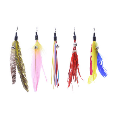 Jucărie interactivă cu pene de pisică Baghetă cu pene Baghetă retractabilă pentru animale de companie Produs de înlocuire pentru prindere pentru pisici