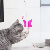 Naljakad Dragonfly Cat mänguasjad Interaktiivsed rippuvad uksega kassi kriimustusköis Ise-hey ülestõstetav kassipulga tõmblus ja harjutus