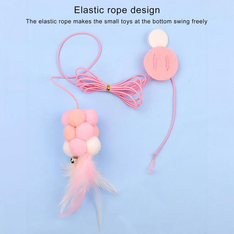 Naljakad Dragonfly Cat mänguasjad Interaktiivsed rippuvad uksega kassi kriimustusköis Ise-hey ülestõstetav kassipulga tõmblus ja harjutus