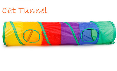Γάτα σήραγγα παιχνίδι τσόχα σήραγγα Splicing παραμορφώσιμη φωλιά γατάκι Cat House Tunnel Διαδραστικό γατάκι παιχνίδι γάτας Πειράγμα παιχνιδιών γάτας προμήθειες