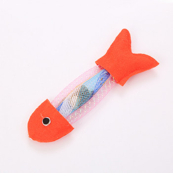 Играчка за котешка билка във формата на цветна риба с гъвкав маркуч, пружина за котка, свободно разтягаща се играчка за котки, рибки за котки, животни, домашни любимци