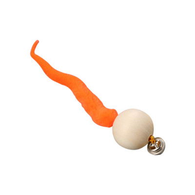 Παιχνίδι γάτας Caterpillar Ξύλινη μπάλα Αστεία γάτα που μασάει παιχνίδια Bell Ball Διαδραστικό παιχνίδι Wiggly Cat Toy Simulation Worm Toy Bite Toys