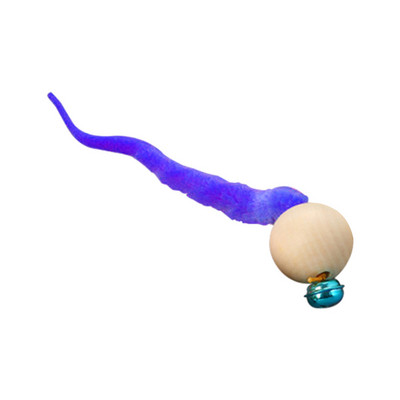 Παιχνίδι γάτας Caterpillar Ξύλινη μπάλα Αστεία γάτα που μασάει παιχνίδια Bell Ball Διαδραστικό παιχνίδι Wiggly Cat Toy Simulation Worm Toy Bite Toys