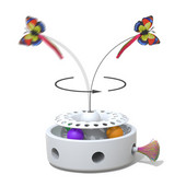 Smart Electric Cat Butterfly Toy 3 in 1 Pet Funny Cat Feather Punching Machine Crazy Game Funny Cat Stick Device Toy Tanjur