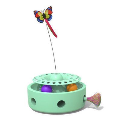 Smart Electric Cat Butterfly Toy 3 in 1 Pet Funny Cat Feather Punching Machine Crazy Game Funny Cat Stick Device Toy Tanjur