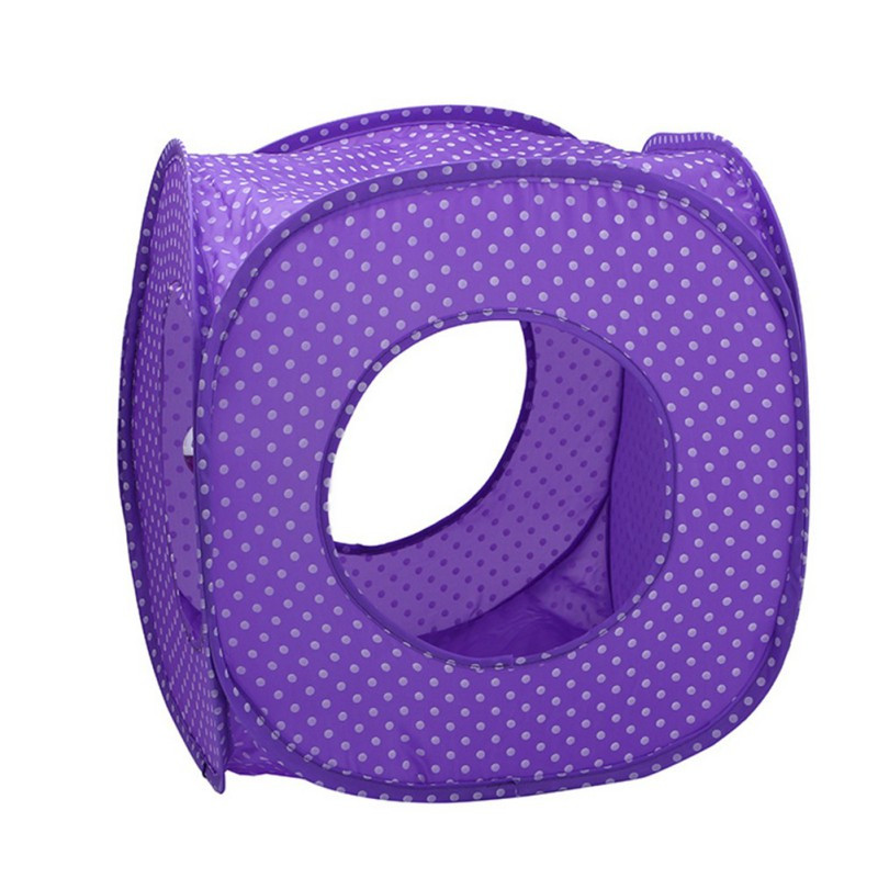 Krevet za kućne ljubimce za mačke Štene Sklopiva mačka Igračka Šator Kuća Mačje gnijezdo Točkasti tunel Ljetni šator za zečeve Hrčak Ljubičasta