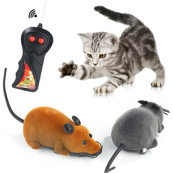 Λούτρινο ποντίκι Μηχανική κίνηση Ασύρματο τηλεχειριστήριο Ηλεκτρονικό Αρουραίο Γατάκι καινοτομία Αστεία προμήθειες κατοικίδιων Κατοικίδια Δώρο Παιχνίδια για γάτες Κουκλοθάκι για γάτα