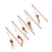 Naljakas lemmikloomade õngeritv, heli paberist kassitõukepulk mänguasi püüdja pulk kass Interaktiivsed mänguasjad ridva hiire mänguasi kassipoegade lemmikloomatarvete jaoks