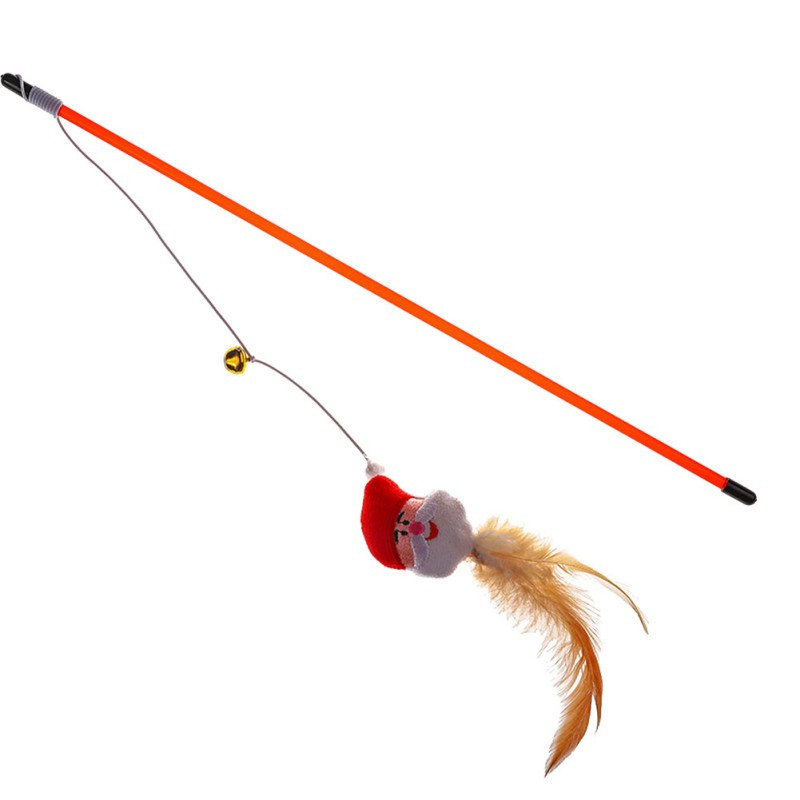 Naljakas lemmikloomade õngeritv, heli paberist kassitõukepulk mänguasi püüdja pulk kass Interaktiivsed mänguasjad ridva hiire mänguasi kassipoegade lemmikloomatarvete jaoks