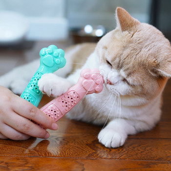 Cat Cute Cat Paw Οδοντόβουρτσα γάτας Catnip Μασητικά δόντια Καθαρισμός γάτας που γρατσουνίζει το παιχνίδι γάτας μπορεί να προσθέσει οδοντόβουρτσα γατούλας ή οδοντόκρεμα