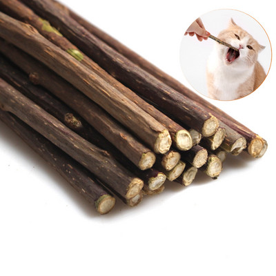 Natural Catnip Stick Cat Cleaning Teeth Molar Toothpaste Stick Silvervine Actinidia Fruit Cat Snack Pet Supplies Cat Accessories