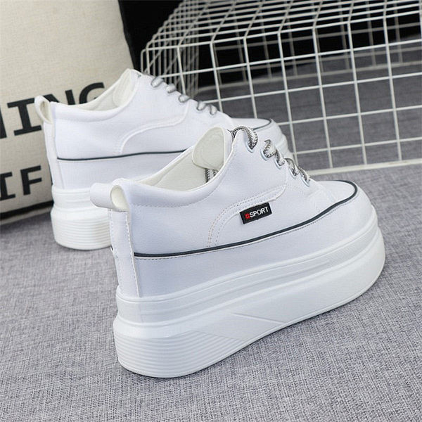 Ležerne ženske tenisice sa platformom od eko kože