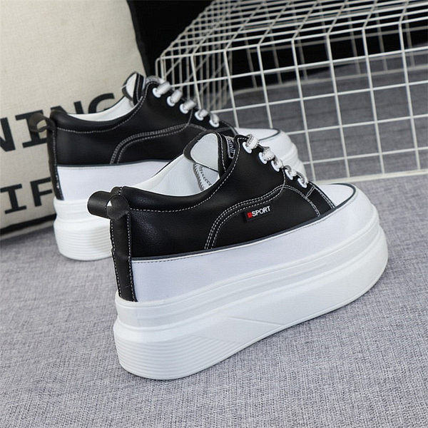 Ležerne ženske tenisice sa platformom od eko kože