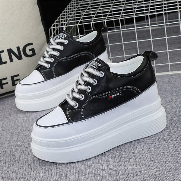 Ležerne ženske tenisice sa platformom od eko kože