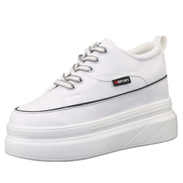 Ležerne ženske tenisice sa platformom od eko kože