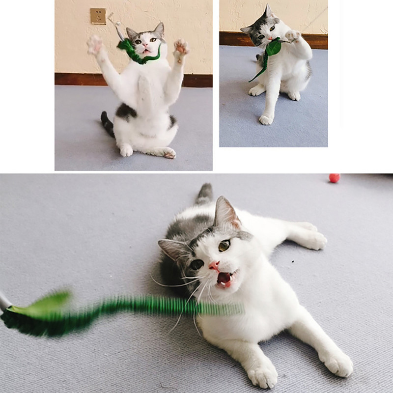 4Pc simulacija mačke Plišana igračka s crvima sa zvonom Interaktivna igračka za mačke Super vakuumska čašica odvojiva za igru mačaka u zatvorenom prostoru Vježba potjera