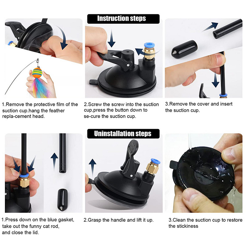 4Pc simulacija mačke Plišana igračka s crvima sa zvonom Interaktivna igračka za mačke Super vakuumska čašica odvojiva za igru mačaka u zatvorenom prostoru Vježba potjera