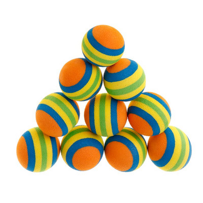 10 kom/set Rainbow Ball Igračke za kućne ljubimce EVA Soft Interactive Mačka Pas Štene Mačić Igrajte se Smiješni šareni darovi Loptice za žvakanje Proizvodi za kućne ljubimce