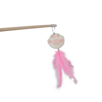 Igračka za mačke Mačja kandža zadirkivanje Mačji štap Drveni stup Zvono od perja Spot Mačka Mačka Samopozdrav Interaktivna oprema za kućne ljubimce Dropshipping