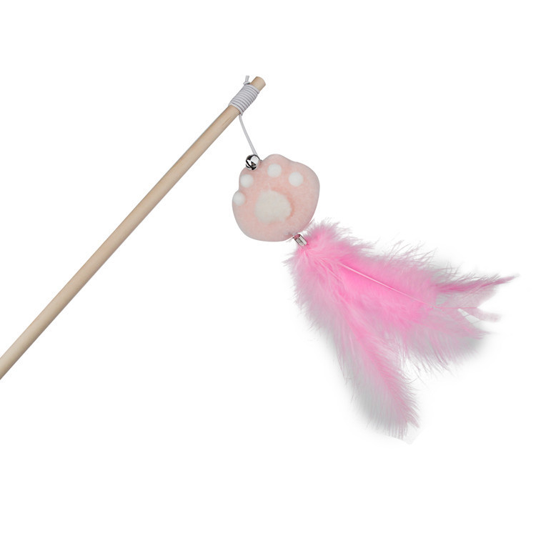 Igračka za mačke Mačja kandža zadirkivanje Mačji štap Drveni stup Zvono od perja Spot Mačka Mačka Samopozdrav Interaktivna oprema za kućne ljubimce Dropshipping
