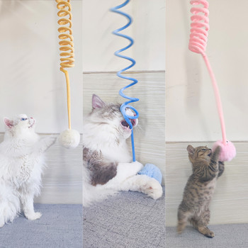 Νέο παιχνίδι γάτας Funny Self-hey κρεμαστή πόρτα αυτόματη γρατσουνιά σχοινί γάτα Stick Eagle Cat Interactive Cat Automatic Toy Προμήθειες