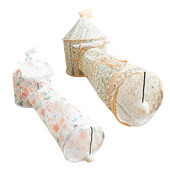 Pat pentru pisici Covoraș pentru tunel de joacă Animale de companie Pisici Câini Iepuri și animale de companie Casă pliabil moale pentru tunel pentru pisici Jucării Pat de joacă pentru animale de companie